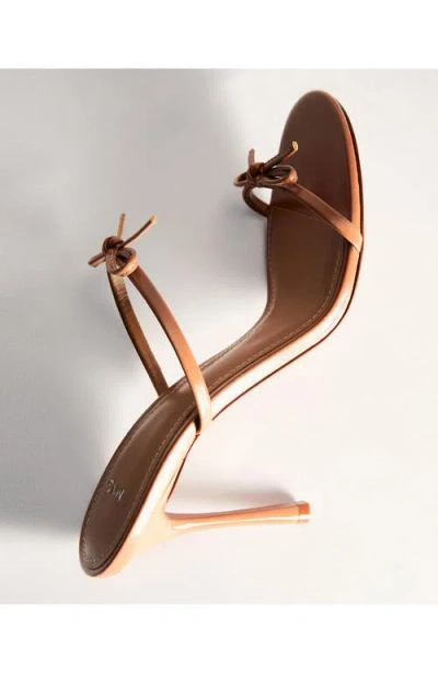 Mango Slide Sandal In Beige