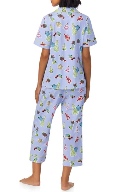 Bedhead Pajamas Print Crop Stretch Jersey Pajamas In Island Life