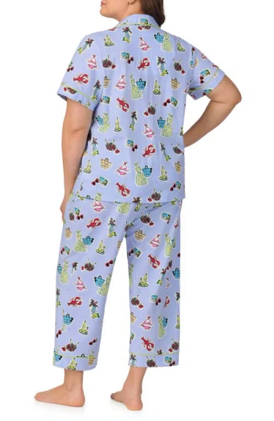 Bedhead Pajamas Print Crop Stretch Jersey Pajamas In Island Life