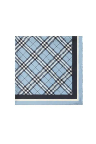 Burberry Check Silk Scarf In Bank