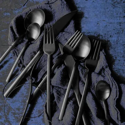 Mepra Due Serving Set In Ice Black Gold