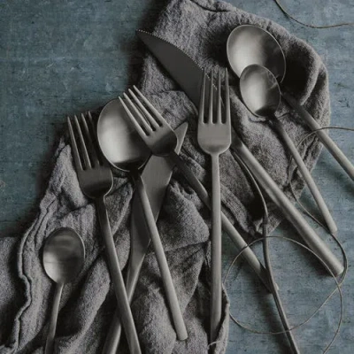 Mepra Due Serving Set In Ice Black Gold
