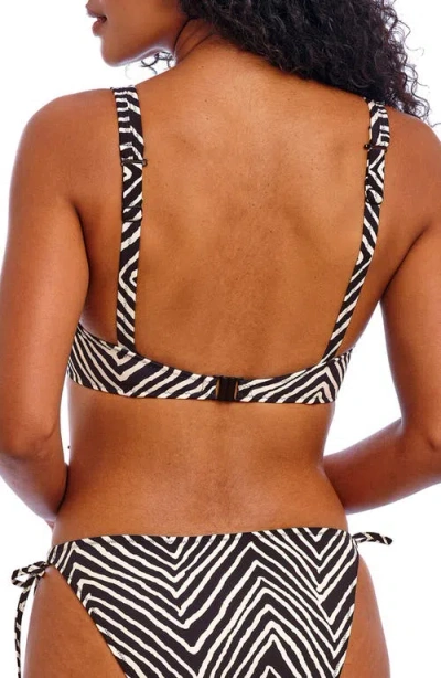 Freya Fiji High Apex Bikini Top In Black