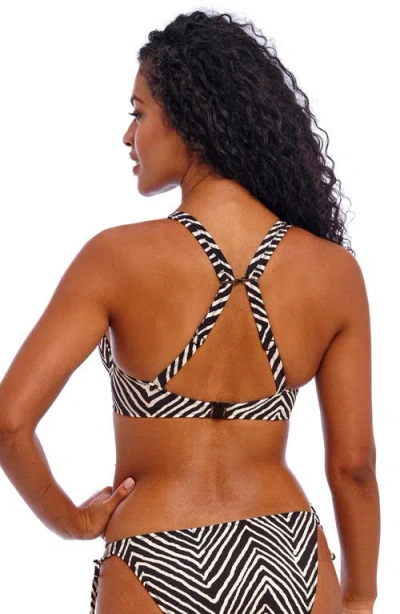Freya Fiji High Apex Bikini Top In Black