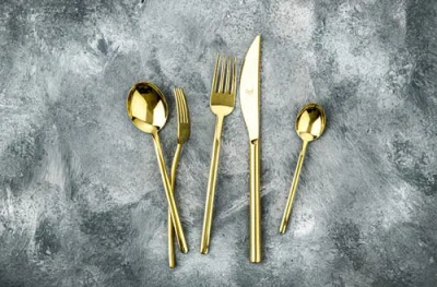 Mepra Due Serving Set In Gold