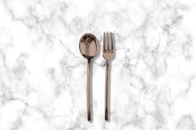 Mepra Due Serving Set In Bronze