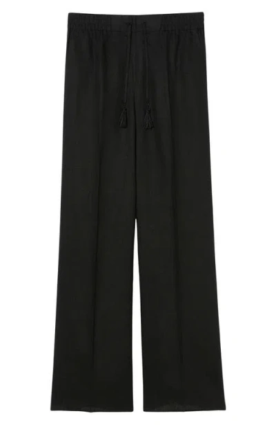 Marina Rinaldi Albore Drawstring Waist Jersey Pants In Black
