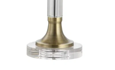 Jonathan Y Mark 28" Crystal/metal Led Table Lamp, Clear/brass Gold In Clear/brass Gold
