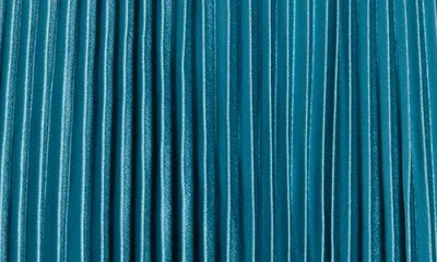 Hugo Boss Boss Orange Vlysola Pleated Midi Skirt In Algae Blue