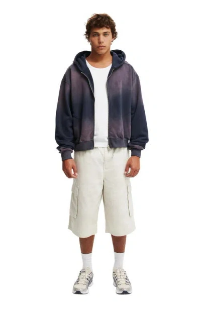 COTTON ON CROPPED ZIP UP HOODIE 
