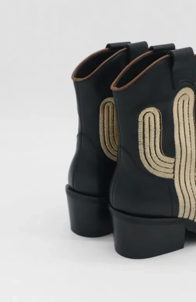 Stivali New York Oasis Western Cowboy Boots In Black