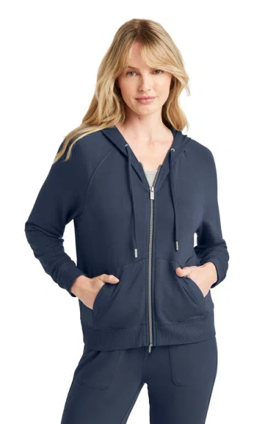 Splendid Zip-up Hoodie In Blue