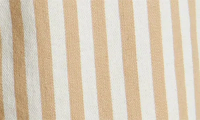 Rag & Bone Kaia Stripe Shorts In Tan Stripe