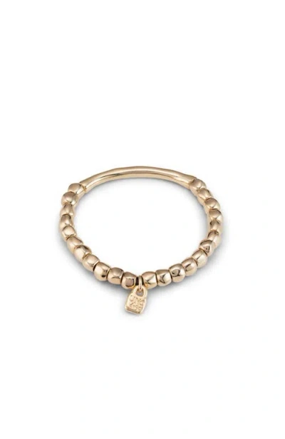 Unode50 18k Gold-plated Bead Bracelet In Gold