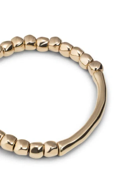 Unode50 18k Gold-plated Bead Bracelet In Gold
