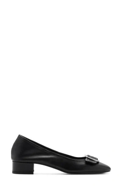 Mango Buckle Pump In Black