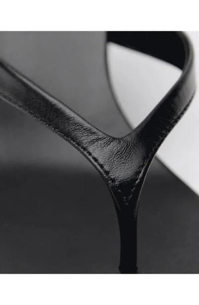 Mango Wedge Sandal In Black