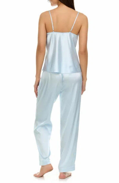 Flora Nikrooz Jamie 3-piece Travel Pajamas In Ice Blue