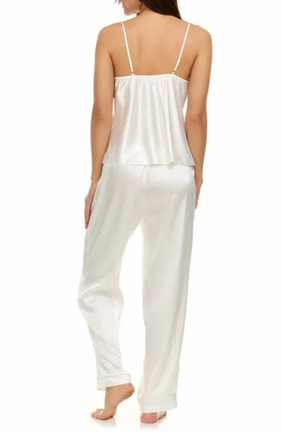 Flora Nikrooz Jamie 3-piece Travel Pajamas In Ivory