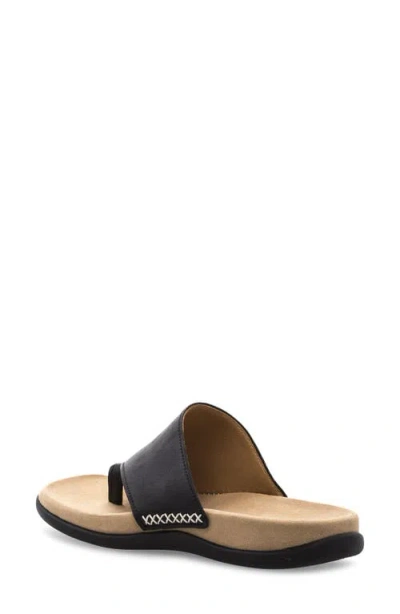 Gabor Asymmetric Flip Flop In Black