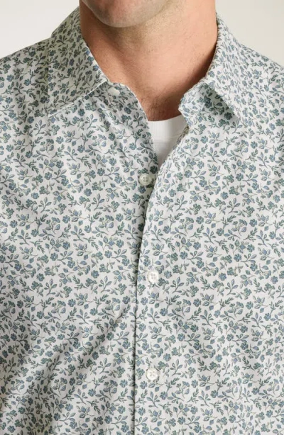 Bonobos Riviera Floral Short Sleeve Stretch Cotton Button-up Shirt In Kenria Floral V2 C67