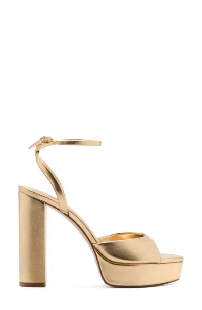 MANGO MANGO ANKLE STRAP PLATFORM SANDAL 
