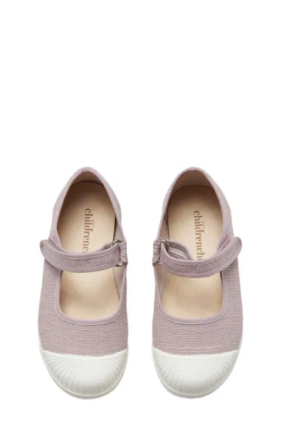 Childrenchic Isabel Floral Canvas Mary Jane Sneaker In Neutral
