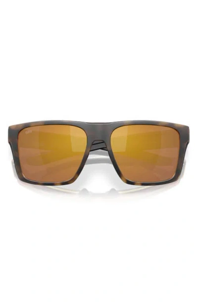 Costa Del Mar Phantos 57mm Polarized Sunglasses In Matte Tortoise/gold 580g