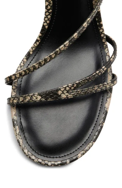 Mango Slingback Kitten Heel Sandal In Grey