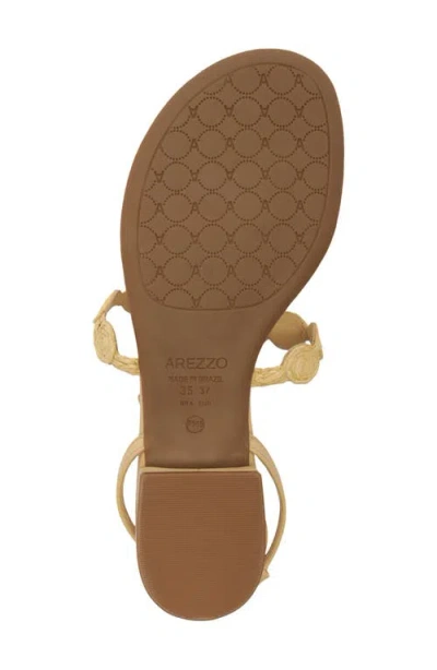 Arezzo Hayley Ankle Strap Sandal In Natural