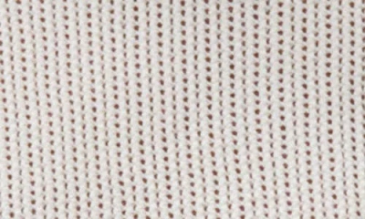Mango Open Stitch Short Sleeve Cotton Blend Sweater In Ecru