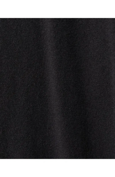 Mango Wool & Cotton Crewneck Sweater In Black
