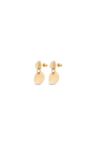 Unode50 18k Gold-plated Hinged Earrings In Gold