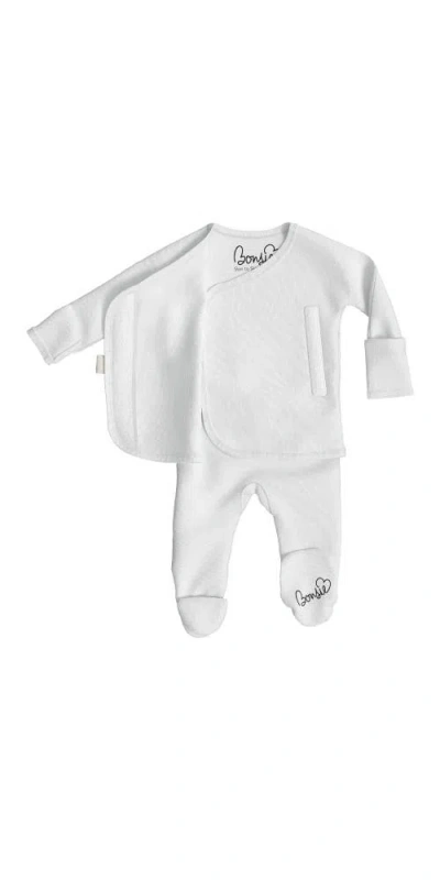 Bonsie Baby Skin To Skin Girl Or Boy, Footie In Milk