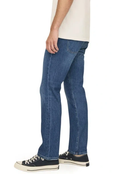 Warp & Weft Warp+weft High Waist Straight Leg Jeans In Dark Cove