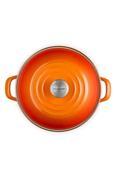 Le Creuset 10-quart Enameled Stainless Steel Stock Pot In Flame