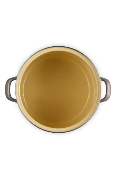 Le Creuset 10-quart Enameled Stainless Steel Stock Pot In Oyster