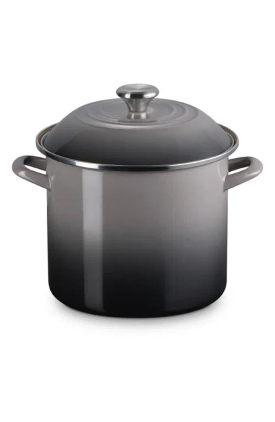 Le Creuset 10-quart Enameled Stainless Steel Stock Pot In Oyster