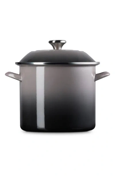 Le Creuset 10-quart Enameled Stainless Steel Stock Pot In Oyster