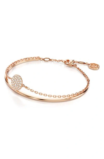 Swarovski Sublima Bangle Bracelet In Rose Gold