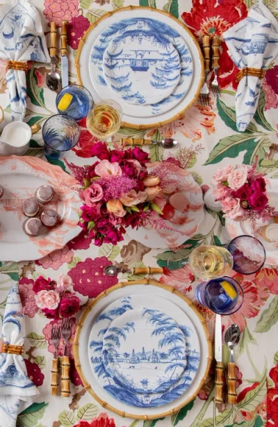 Juliska Country Estate Set Of 4 Party Plates In Delft Blue