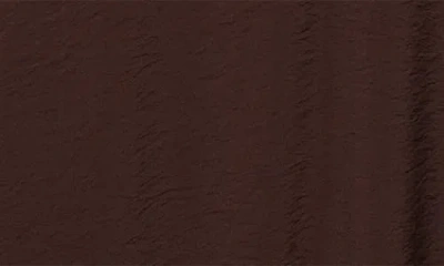 Mango Terra Puffed Hem Midi Dress In Chocolate