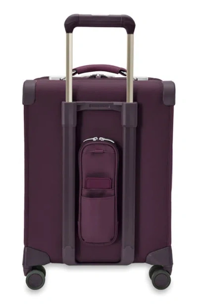 Briggs & Riley Baseline Global Spinner Carry-on In Plum
