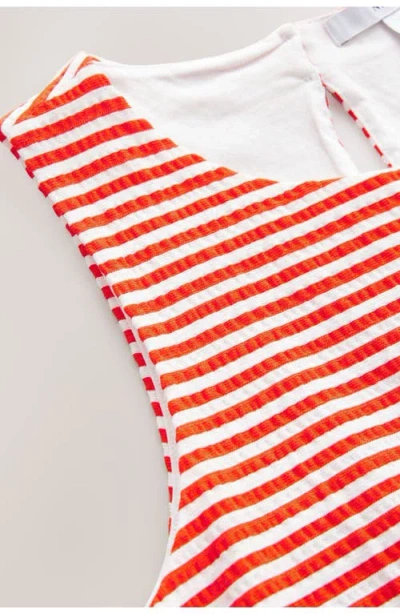 Next Stripe Sleeveless Top In Red