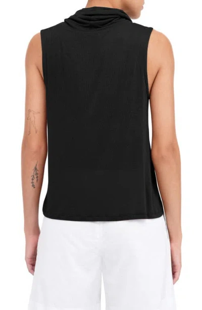 Marcella Callie Cowl Neck Knit Top In Black