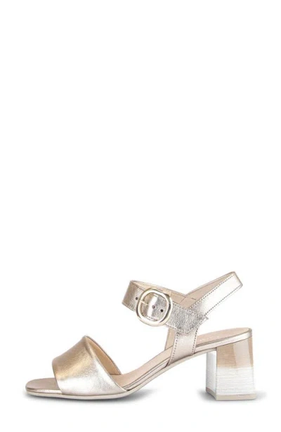 Gabor Block Heel Sandal In Puder