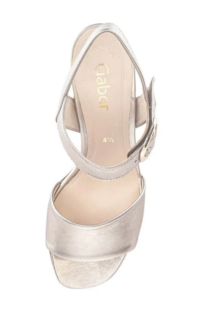 Gabor Block Heel Sandal In Puder