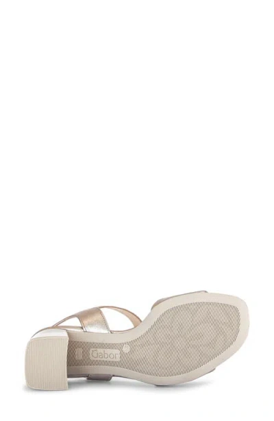Gabor Block Heel Sandal In Puder