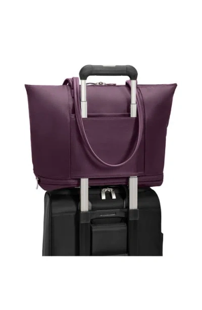 Briggs & Riley Rhapsody Expandable Tote In Plum