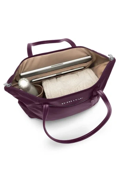 Briggs & Riley Rhapsody Expandable Tote In Plum